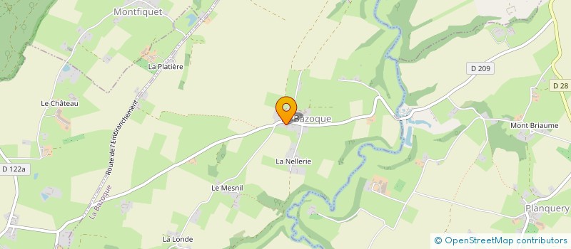 localisation de l'entreprise MADAME CHRISTIANE VIGNEUX  LA BAZOQUE