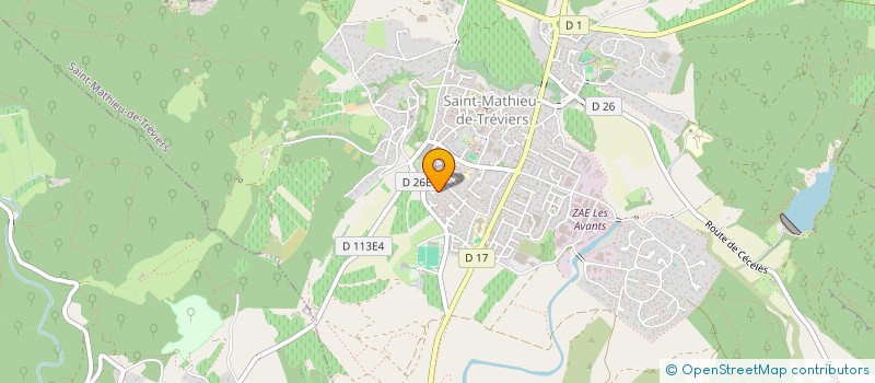 localisation de l'entreprise MADAME CHRISTIANE VILLALONGA  SAINT-MATHIEU-DE-TREVIERS