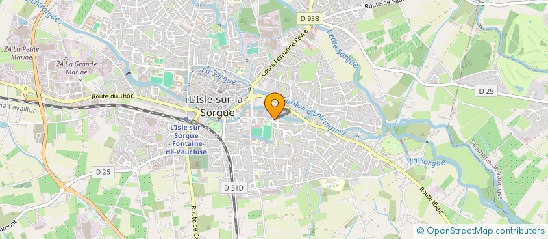 localisation de l'entreprise MADAME CHRISTIANE VILLET  L'ISLE-SUR-LA-SORGUE