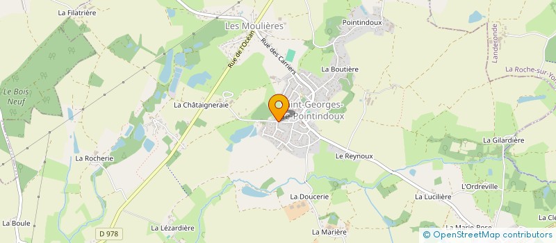 localisation de l'entreprise MADAME CHRISTIANE VIOLEAU  SAINT-GEORGES-DE-POINTINDOUX