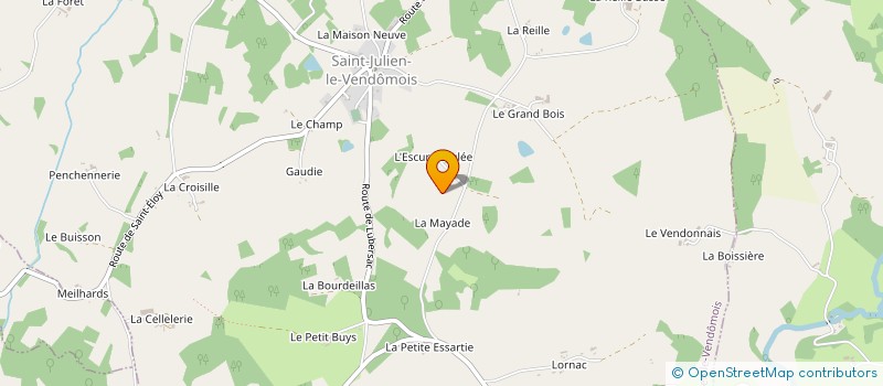 localisation de l'entreprise MADAME CHRISTIANE VIOT à SAINT-JULIEN-LE-VENDOMOIS