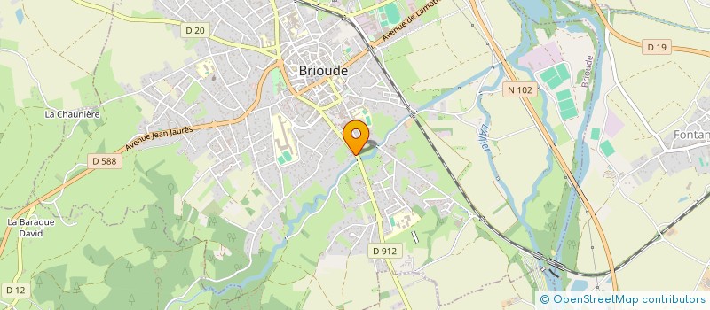 localisation de l'entreprise MADAME CHRISTIANE VISSAC  BRIOUDE