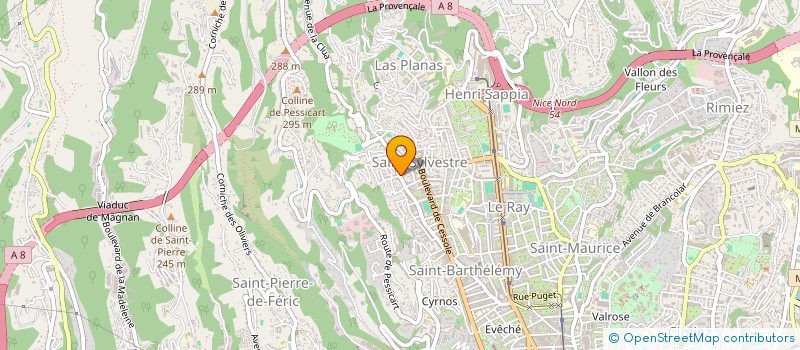 localisation de l'entreprise MADAME CHRISTIANE VONAU  NICE