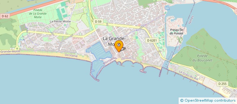 localisation de l'entreprise MADAME CHRISTIANE WILK  LA GRANDE-MOTTE