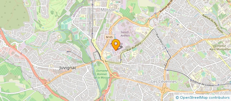 localisation de l'entreprise MADAME CHRISTIANE XAVIER à MONTPELLIER