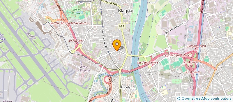 localisation de l'entreprise MADAME CHRISTIANE ZANETTIN à BLAGNAC