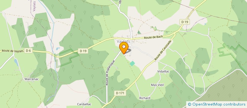 localisation de l'entreprise MADAME CHRISTIANNE BES  VAYLATS