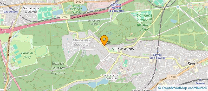 localisation de l'entreprise MADAME CHRISTIANNE COTE  VILLE-D'AVRAY