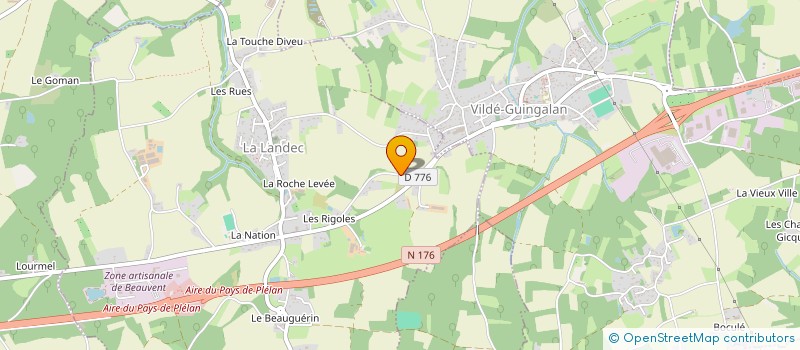 localisation de l'entreprise MADAME CHRISTIANNE LEGENDRE  LA LANDEC