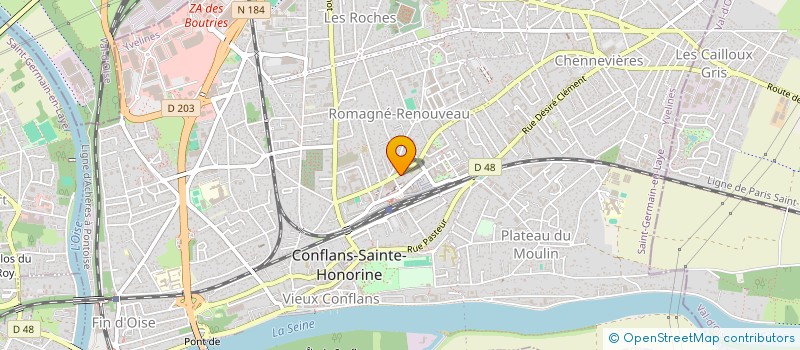 localisation de l'entreprise MADAME CHRISTIANNE POCARD  CONFLANS-SAINTE-HONORINE