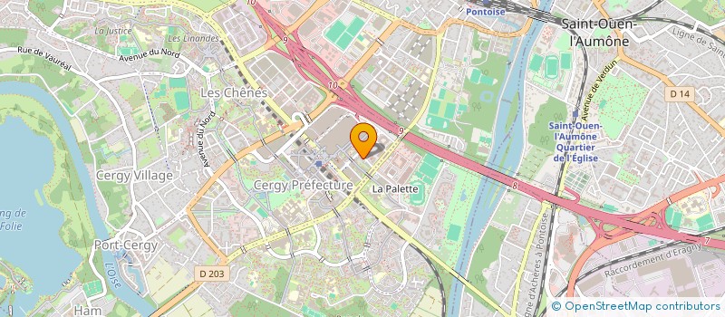 localisation de l'entreprise MADAME CHRISTILA STAUMONT  CERGY