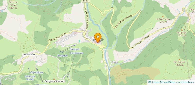 localisation de l'entreprise MADAME CHRISTILLA BOUCHET  SAINT MARTIN D'ENTRAUNES