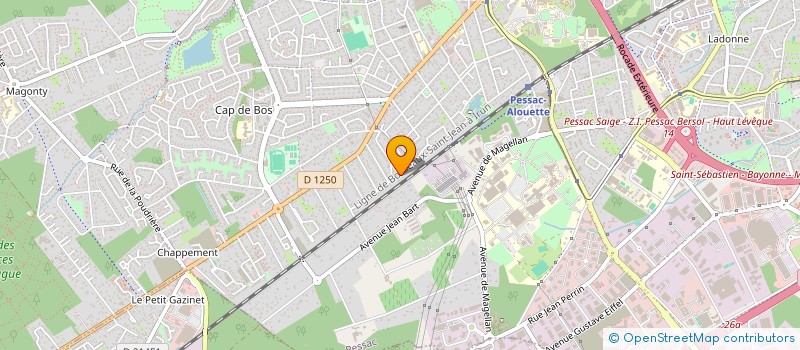 localisation de l'entreprise MADAME CHRISTILLA FONTAINE  PESSAC