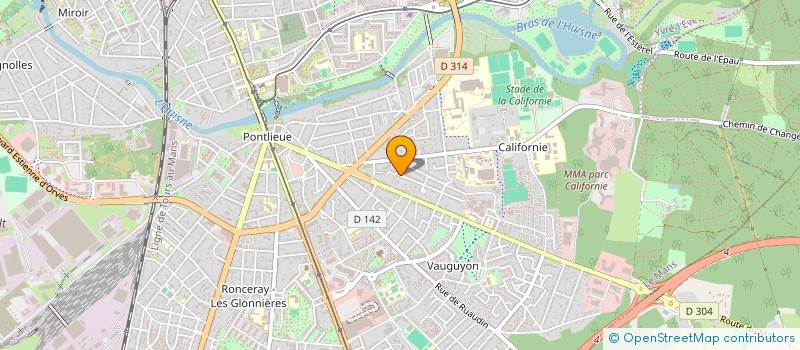 localisation de l'entreprise MADAME CHRISTILLIA POUSSIN  LE MANS