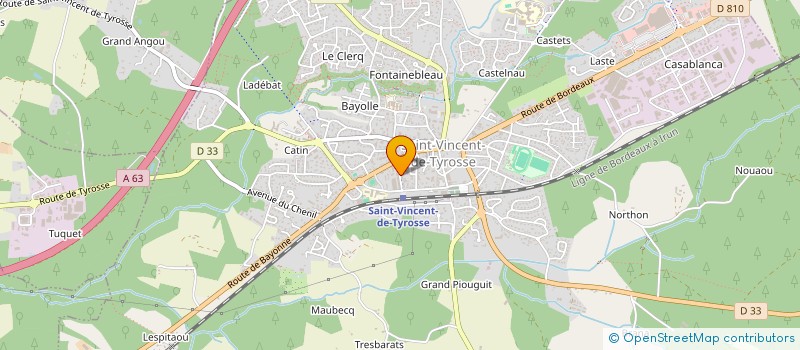 localisation de l'entreprise MADAME CHRISTIN DUBOSQ à SAINT-VINCENT-DE-TYROSSE