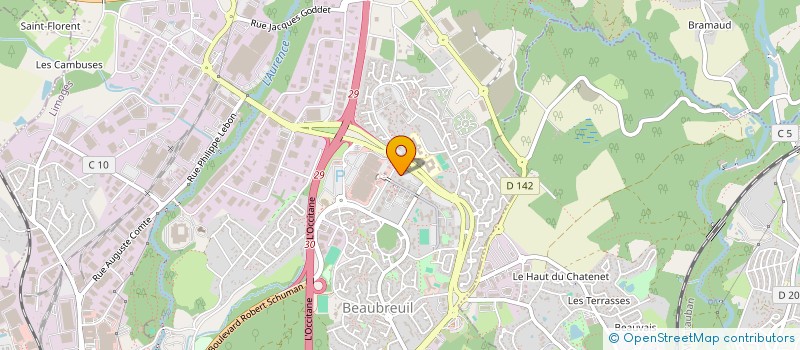 localisation de l'entreprise MADAME CHRISTINA ALVES à LIMOGES