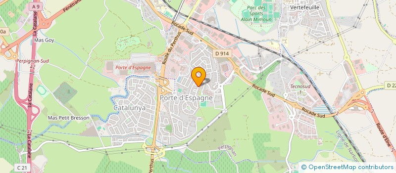 localisation de l'entreprise MADAME CHRISTINA ARNOUX  PERPIGNAN