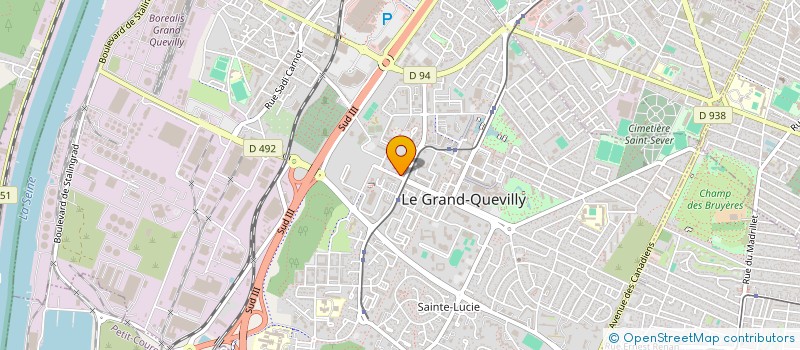 localisation de l'entreprise MADAME CHRISTINA BARON  LE GRAND-QUEVILLY