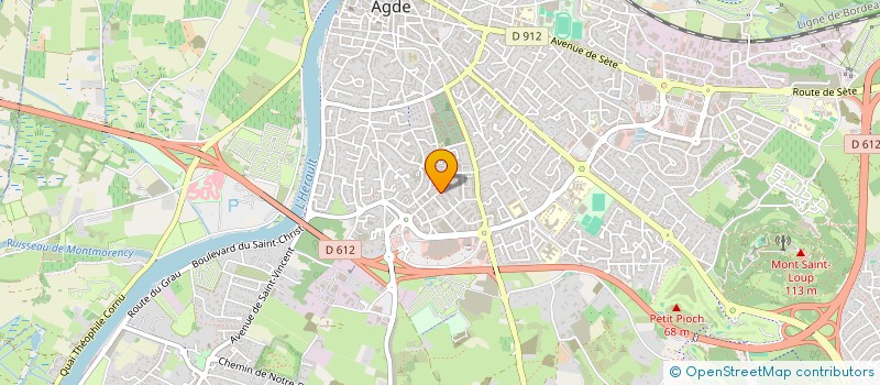 localisation de l'entreprise MADAME CHRISTINA BERNARD  AGDE