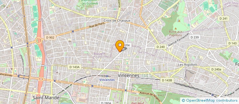 localisation de l'entreprise MADAME CHRISTINA CHRISTINA MILLS à VINCENNES