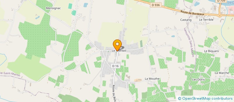 localisation de l'entreprise MADAME CHRISTINA DAVID  LAMONZIE-SAINT-MARTIN