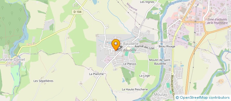 localisation de l'entreprise MADAME CHRISTINA DE SANTOS  SAINT-BAUDELLE