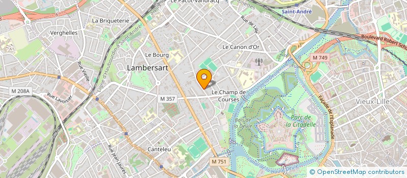 localisation de l'entreprise MADAME CHRISTINA DESREUMAUX  LAMBERSART