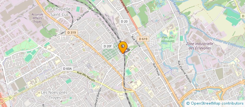 localisation de l'entreprise MADAME CHRISTINA DUFOSSE  TROYES