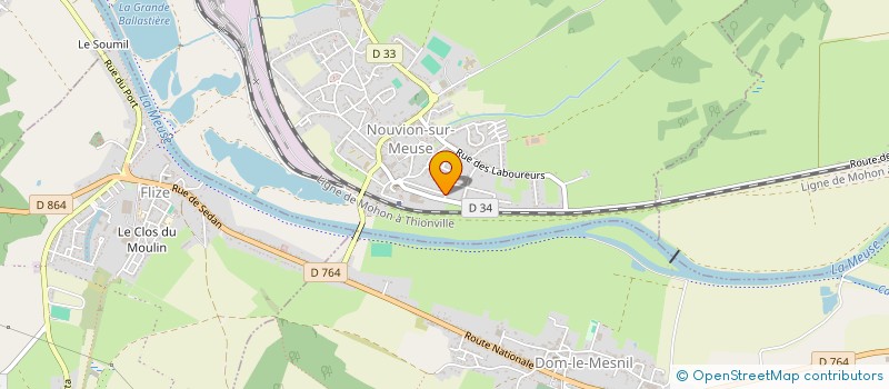 localisation de l'entreprise MADAME CHRISTINA DUVAL  NOUVION-SUR-MEUSE