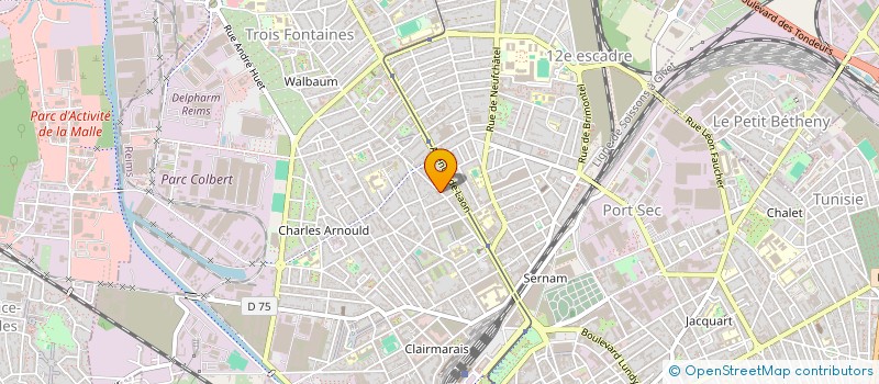 localisation de l'entreprise MADAME CHRISTINA GILLAIN  REIMS