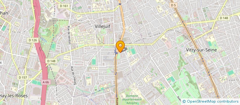 localisation de l'entreprise MADAME CHRISTINA LUTZ  VILLEJUIF