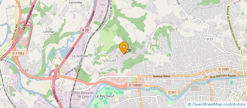 localisation de l'entreprise MADAME CHRISTINA MICHAUD  BRIVE-LA-GAILLARDE