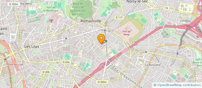 localisation de l'entreprise MADAME CHRISTINA MONNIER à ROMAINVILLE
