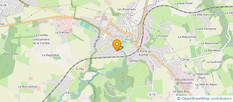 localisation de l'entreprise MADAME CHRISTINA PEREZ  PLANCOET