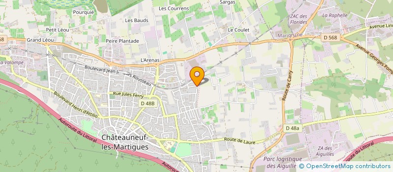 localisation de l'entreprise MADAME CHRISTINA PRAYET à MARTIGUES