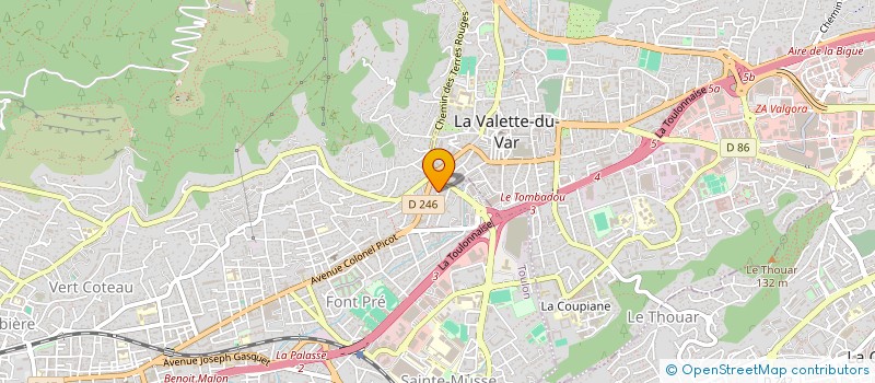 localisation de l'entreprise MADAME CHRISTINA TEMAURI  TOULON