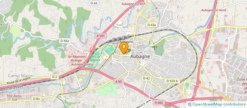 localisation de l'entreprise MADAME CHRISTINE ABRARD  AUBAGNE