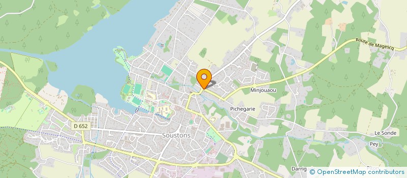 localisation de l'entreprise MADAME CHRISTINE ADELAIDE  SOUSTONS