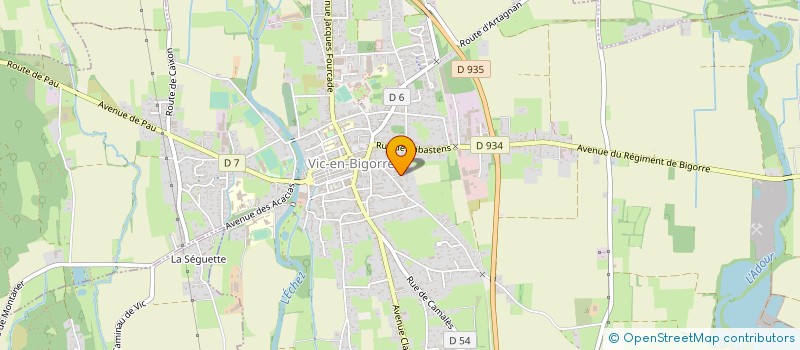 localisation de l'entreprise MADAME CHRISTINE AIGUILLON  VIC-EN-BIGORRE