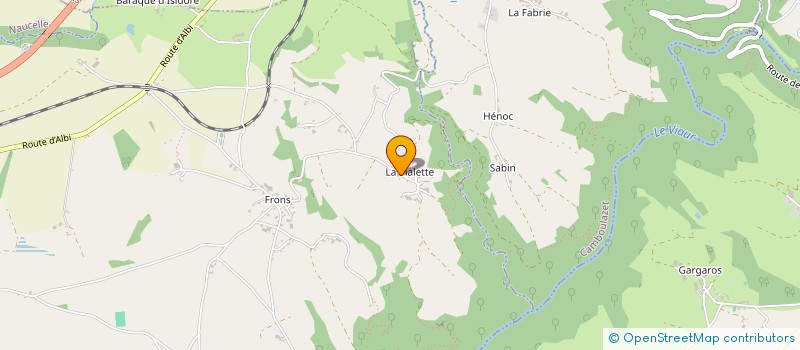 localisation de l'entreprise MADAME CHRISTINE ALBOUY  CAMJAC