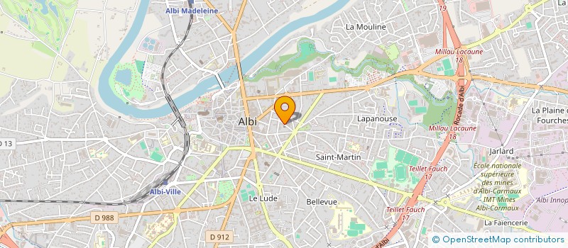 localisation de l'entreprise MADAME CHRISTINE ALET à ALBI