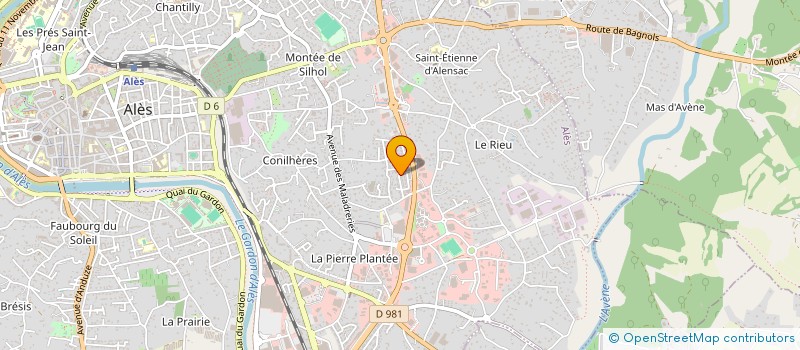 localisation de l'entreprise MADAME CHRISTINE ALGOUD  ALES