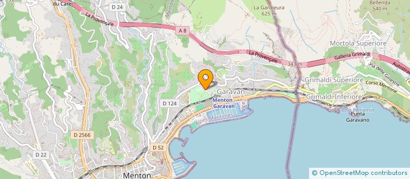 localisation de l'entreprise MADAME CHRISTINE ALIX  MENTON