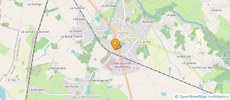 localisation de l'entreprise MADAME CHRISTINE ALLAIN  CUGAND