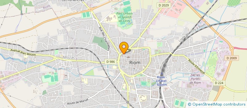 localisation de l'entreprise MADAME CHRISTINE ALLEGRE  RIOM