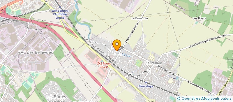 localisation de l'entreprise MADAME CHRISTINE ALVAREZ  PIERRELAYE