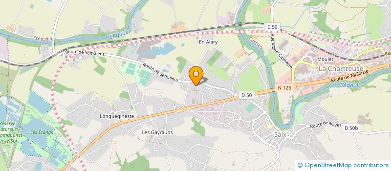 localisation de l'entreprise MADAME CHRISTINE AMALRIC  SAIX