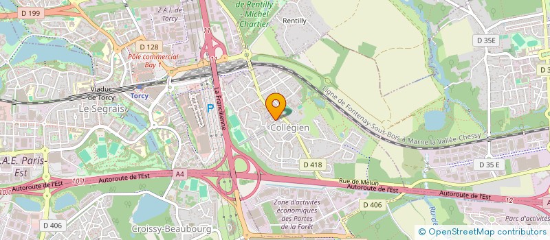 localisation de l'entreprise MADAME CHRISTINE ANCERET  COLLEGIEN