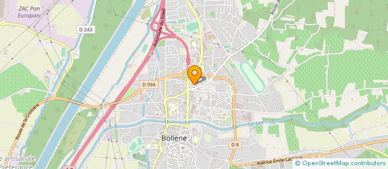 localisation de l'entreprise MADAME CHRISTINE ANDERSON  BOLLENE