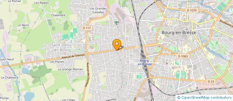 localisation de l'entreprise MADAME CHRISTINE ANDRE  SAINT-DENIS-LES-BOURG